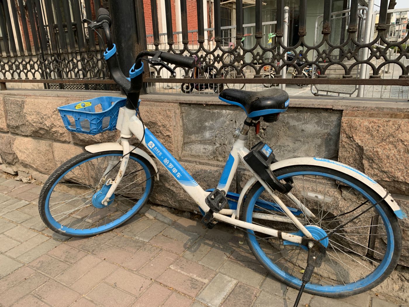 市区街头惊现哈罗单车追踪报道共享单车遍体鳞伤不是想骑就能骑